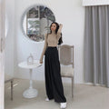 2019 Spring Autumn Female Solid Wide Leg Pants Women Full Length Pants Ladies High Quality simple Casual Straight Pants