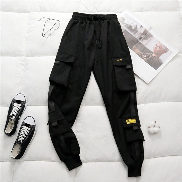 Spring Women's High Waist Cargo Pants 2020 Winter FUR Sports Loose Pants Harajuku BF Velvet Cargo Pants Elastics Trousers