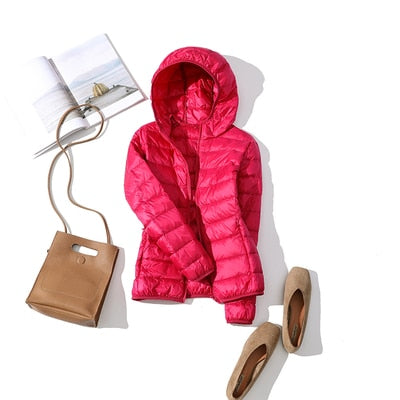 2026 New Brand 90% White Duck Down Jacket Women Autumn Winter Warm Coat Lady Ultralight Duck Down Jacket Female Windproof Parka