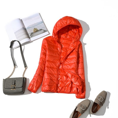 2026 New Brand 90% White Duck Down Jacket Women Autumn Winter Warm Coat Lady Ultralight Duck Down Jacket Female Windproof Parka