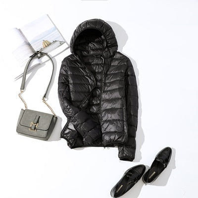 2026 New Brand 90% White Duck Down Jacket Women Autumn Winter Warm Coat Lady Ultralight Duck Down Jacket Female Windproof Parka