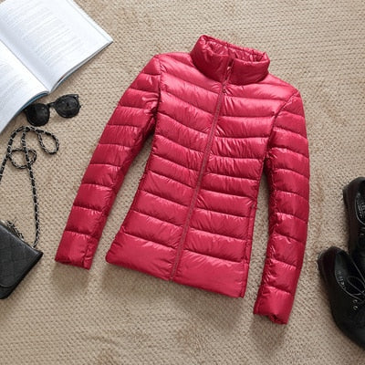 2026 New Brand 90% White Duck Down Jacket Women Autumn Winter Warm Coat Lady Ultralight Duck Down Jacket Female Windproof Parka