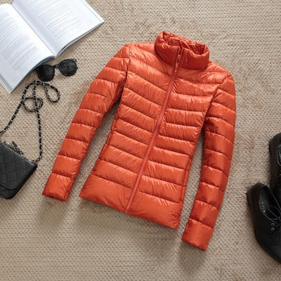 2026 New Brand 90% White Duck Down Jacket Women Autumn Winter Warm Coat Lady Ultralight Duck Down Jacket Female Windproof Parka