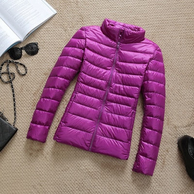 2026 New Brand 90% White Duck Down Jacket Women Autumn Winter Warm Coat Lady Ultralight Duck Down Jacket Female Windproof Parka