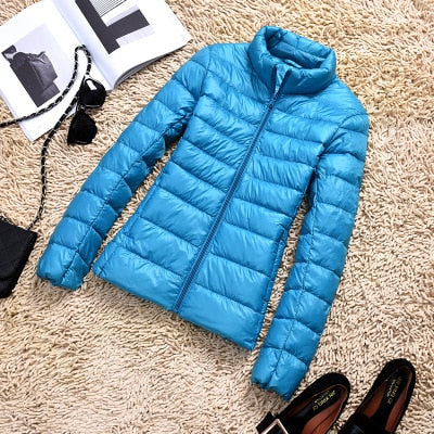 2026 New Brand 90% White Duck Down Jacket Women Autumn Winter Warm Coat Lady Ultralight Duck Down Jacket Female Windproof Parka