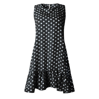 Wave Point Dress Ruffle Women 2026 Spring Summer Street Sexy Casual Slim Thin Beach Party O Neck Mini Polka Dot Dress Vestidos
