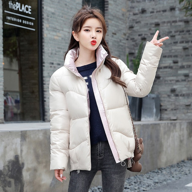 2020 New Winter Jacket High Quality stand-callor  Coat Women Fashion Jackets Winter Warm Woman Clothing Casual Parkas