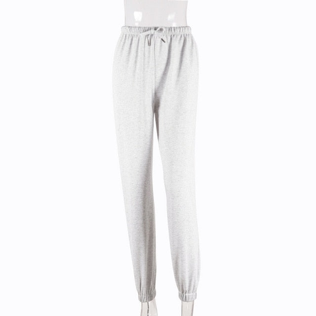 Cotton High Waist Losse Baggy Cargo Pants 2019 Autumn Winter Fitness Trousers Streetwear Outfits