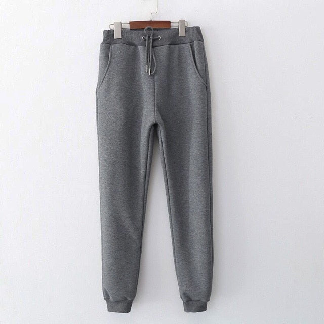 2020 Winter Women Pants Casual Loose Thicken Warm Women Pants Female Long Trousers Outwear High Waist Solid Harem Pants 2XL