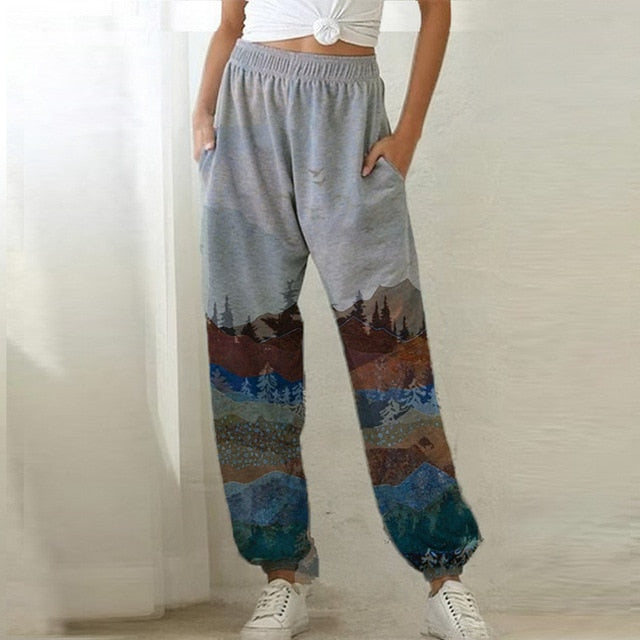 2020 Sweatpants Women Baggy Gray Sports Pants Joggers Women Wide Leg Oversized Streetwear High Waisted Trousers Women