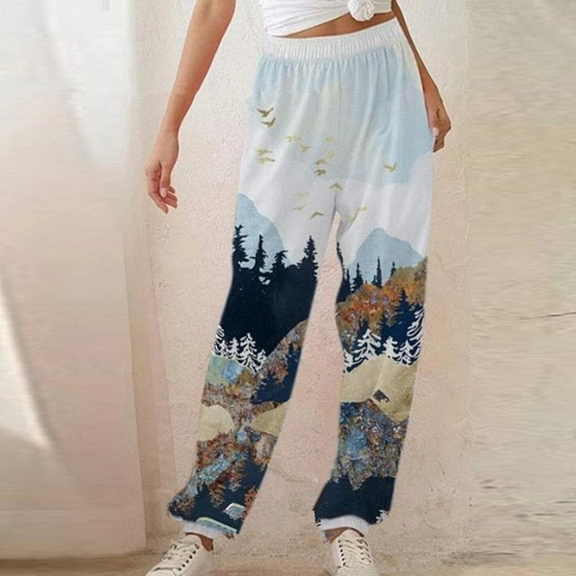 2020 Sweatpants Women Baggy Gray Sports Pants Joggers Women Wide Leg Oversized Streetwear High Waisted Trousers Women