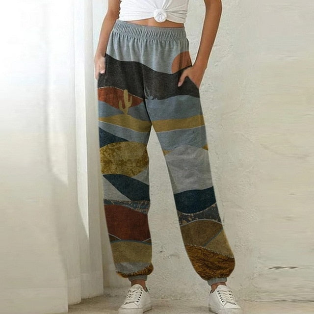 2020 Sweatpants Women Baggy Gray Sports Pants Joggers Women Wide Leg Oversized Streetwear High Waisted Trousers Women