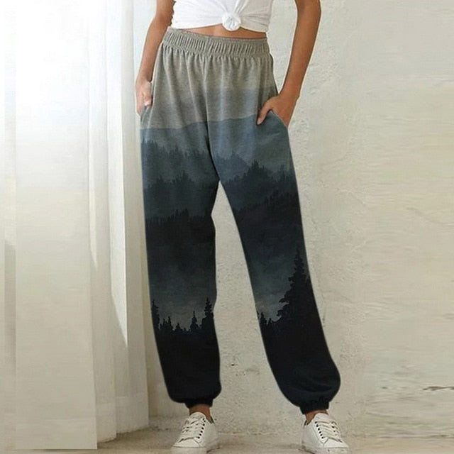 2020 Sweatpants Women Baggy Gray Sports Pants Joggers Women Wide Leg Oversized Streetwear High Waisted Trousers Women