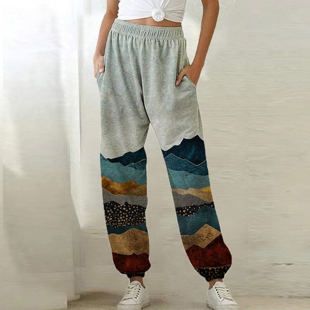 2020 Sweatpants Women Baggy Gray Sports Pants Joggers Women Wide Leg Oversized Streetwear High Waisted Trousers Women