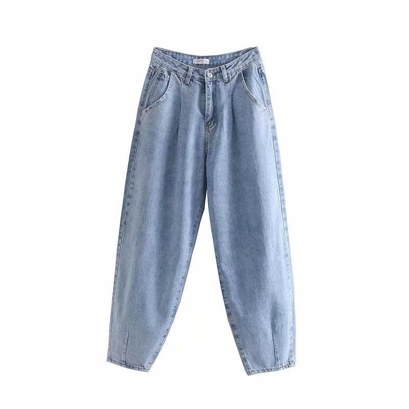 Denim Pants Women High Waist Harem Pants 2020 Loose Jeans Plus Size Trousers Women Casual Streetwear Pantalon Femme